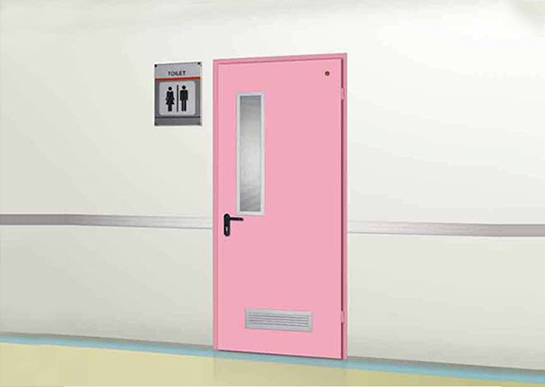 Toilet door-horizontal door