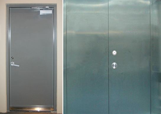 Steel sealed door
