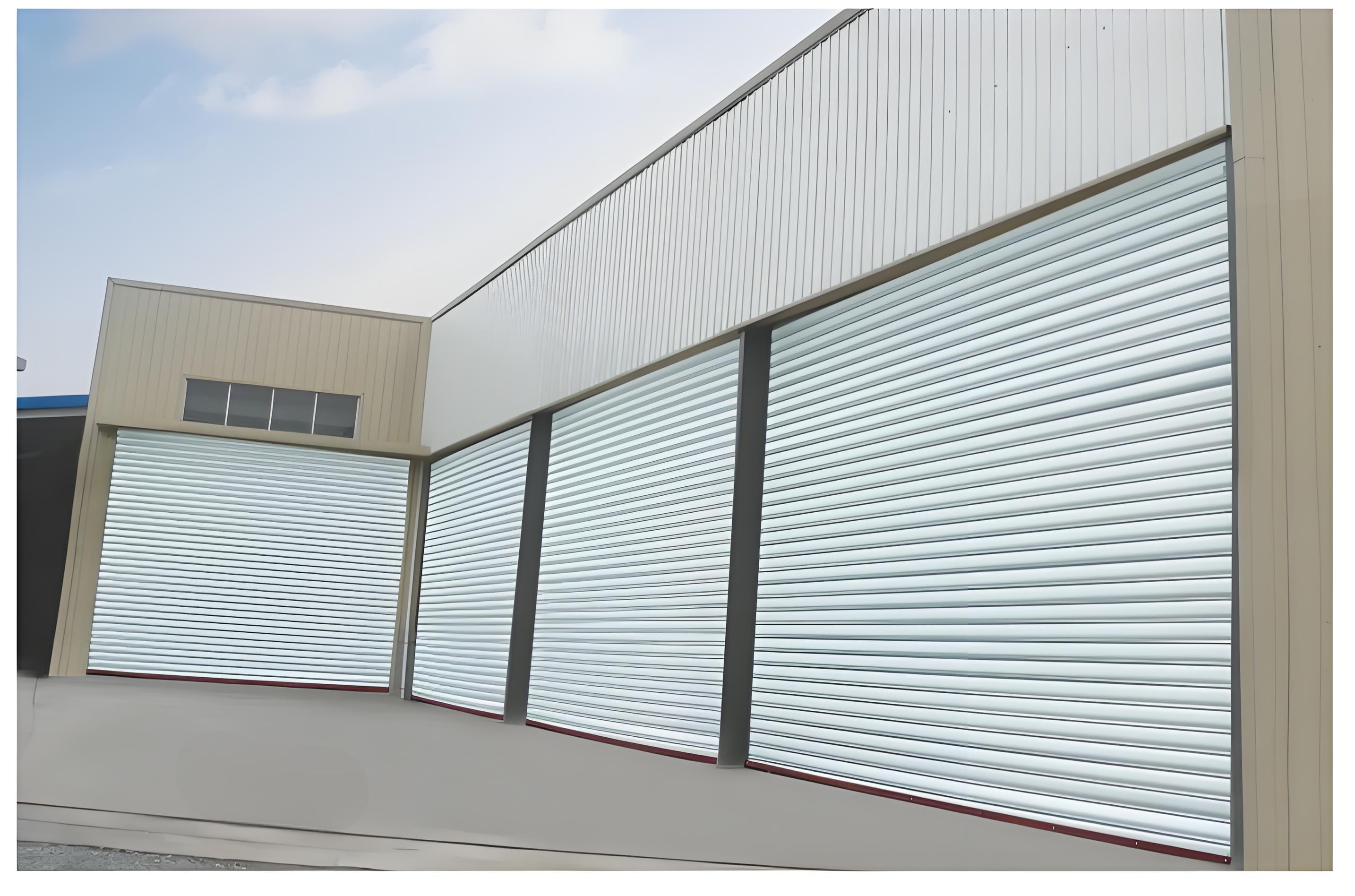 Wind pressure resistant shutter door